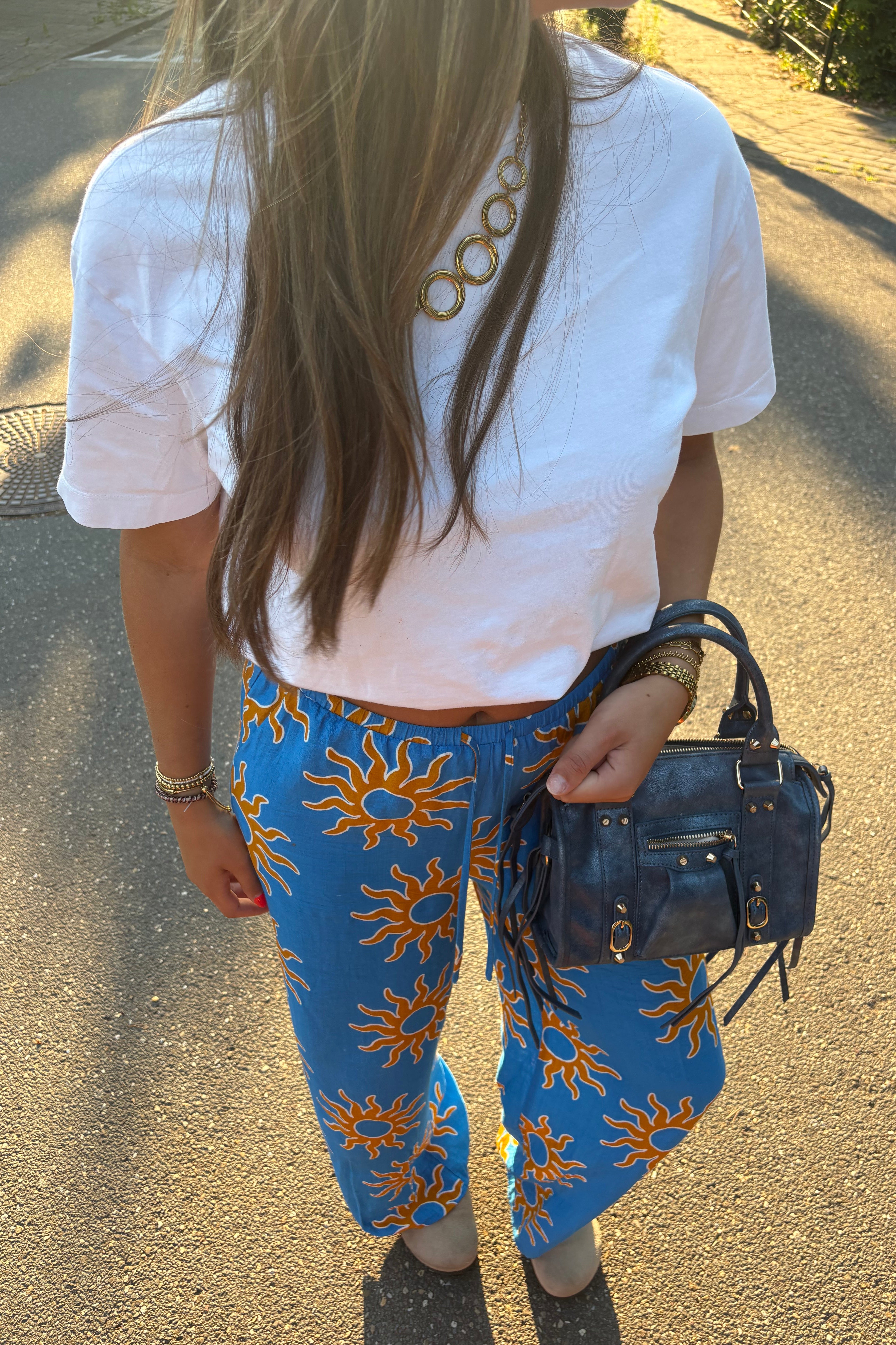 Blue Fringe Bag